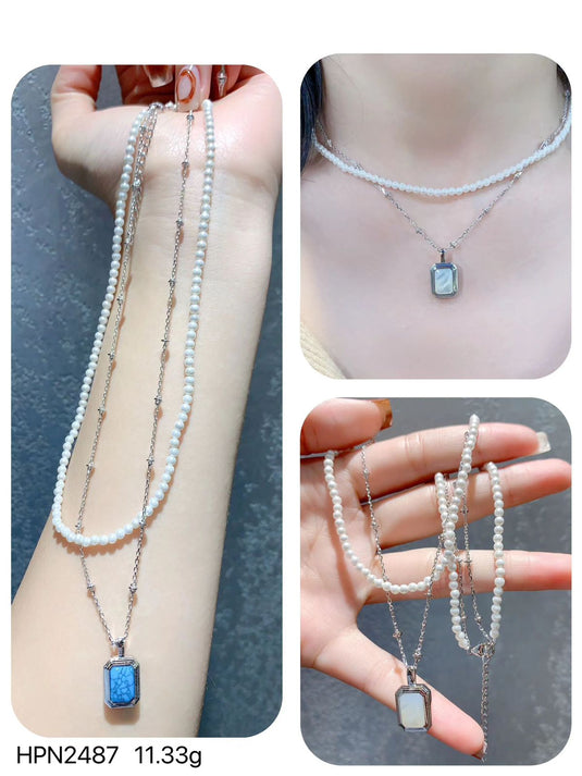 Glimmer Grace 925 Silver Chain Necklace for Women