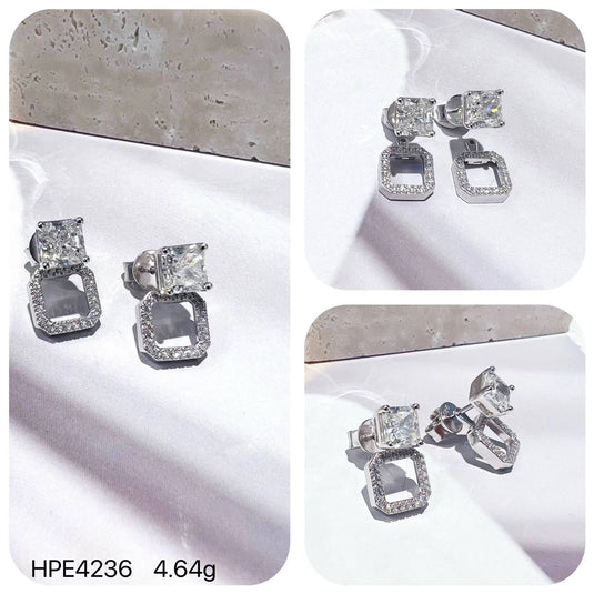 Lunar Spark 925 Silver Earrings