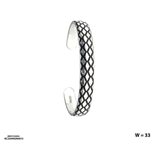 Bold Twist 925 Silver Men’s Kada