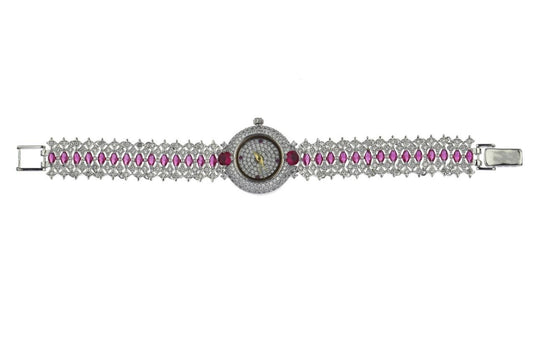 Circular Marcasite Watch - 6